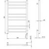 Полотенцесушитель PaladII Грация КВе102РR 800x500