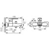 Смеситель для ванны Ferro Algeo BAQ1