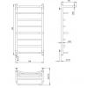 Полотенцесушитель PaladII Идеал ИДе004РL 900x500