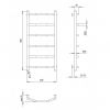 Полотенцесушитель PaladII Классик РШе300L 800x400