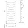 Полотенцесушитель PaladII Смайл СМе550РL 1000x500