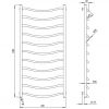Полотенцесушитель PaladII Смайл СМе650РL 1200x600