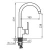 Смеситель для кухни Ferro Freya BFR41S