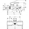 Смеситель для ванны Hansgrohe Metropol 32540000