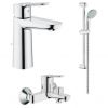 Комплект смесителей для ванны Grohe BauEdge 123367M