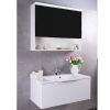 Зеркальный шкаф Fancy Marble Okinava 600 белый