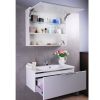 Зеркальный шкаф Fancy Marble Okinava 600 белый