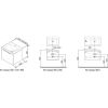 Тумба под умывальник Ravak Classic SD 800 R X000000952 капучино/белый