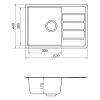 Кухонная мойка VANKOR Easy EMP 02.61 Gray stone