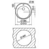 Круглая кухонная мойка Teka Centroval 45 Teka 10111016 матовая