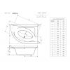 Акриловая ванна Radaway Mistra 170x110P с ножками