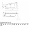 Акриловая ванна Radaway EVIA 150x80L с ножками