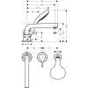 Смеситель на борт ванны Hansgrohe Talis S 72417000