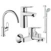 Комплект смесителей для ванны Grohe BauEdge 123218K