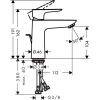 Смеситель для умывальника Hansgrohe Talis E 71713000