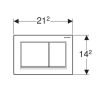 Кнопка для інсталяції Geberit Omega30 115.080.KM.1