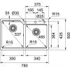 Кухонная мойка Franke Urban UBG 620-78 114.0574.899 Графит