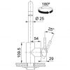 Кухонный смеситель Franke Kubus 115.0529.202 Нерж сталь