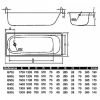 Сталева ванна Aquart B20E1200Z 120x70