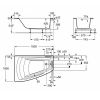 Акриловая ванна Roca Hall 150x100 A248164000 L с ножками