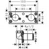 Универсальная скрытая часть Hansgrohe Rainfinity 26840180