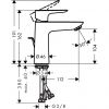 Смеситель для умывальника Hansgrohe Talis E 71710700