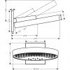 Верхний душ Hansgrohe Rainfinity 26234700