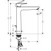 Смеситель для умывальника Hansgrohe Talis E 71716340