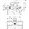 Смеситель для ванны Hansgrohe Metropol 32540670