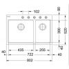 Кухонная мойка Franke Fiji FIG 620-80 114.0618.381 оникс