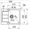 Кухонная мойка Franke S2D 611-62 143.0627.382 белый