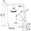 Кухонный смеситель Franke Atlas Neo 115.0521.438 нерж сталь