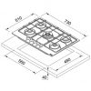 Варочная поверхность Franke FHSM 755 4G DC XS C 106.0554.394 нерж сталь