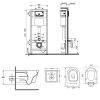 Инсталляция Q-tap Nest M425-M08CRM с унитазом Q-tap Swan QT16335178W