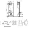 Инсталляция Q-tap Nest M425-M08SAT с унитазом Q-tap Swan QT16335178W