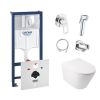 Инсталляция Grohe Rapid SL 38721001+ Grohe BauLoop 111042 с унитазом Q-tap Swan QT16335178W