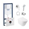 Инсталляция Grohe Rapid SL 38722001+ Grohe BauLoop 111042 с унитазом Q-tap Swan QT16335178W