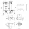 Инсталляция Q-tap Nest QT0133M425 + M06028CRM 4в1 с унитазом Q-tap Tern QT1733052ERW