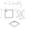 Душевой поддон Q-tap Unisquare 301115