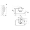 Держатель туалетной бумаги Lidz 114.03.03