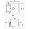 Кухонная мойка Schock DIY D-100S Roca 52