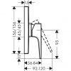 Змішувач для душу Hansgrohe Metropol 32565140