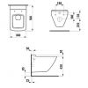 Безобідковий унітаз Laufen Palace H8667000000001 з сидінням Soft-Close