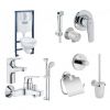 Комплект Grohe Mega Bundle 39418MB0(39418000 + 121645 + 121624S + 40407001)