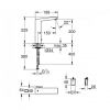 Безконтактний інфрачервоний змішувач для раковини Grohe Eurocube E 36441000 (живлення від батарейки)