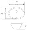 Раковина врізна під стільницю Volle 13-01-04