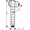 Душова лійка дитяча Hansgrohe Jocolino crocodile 2jet 28788570