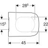 Сидіння для унітазу Geberit Smyle Square 500.687.01.1 soft close