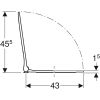 Сидіння для унітазу Geberit Smyle Square 500.688.01.1 тип Sandwich soft close