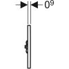 Електронна кнопка змиву пісуара Geberit тип 10 Round 116.031.11.5, від батарейки